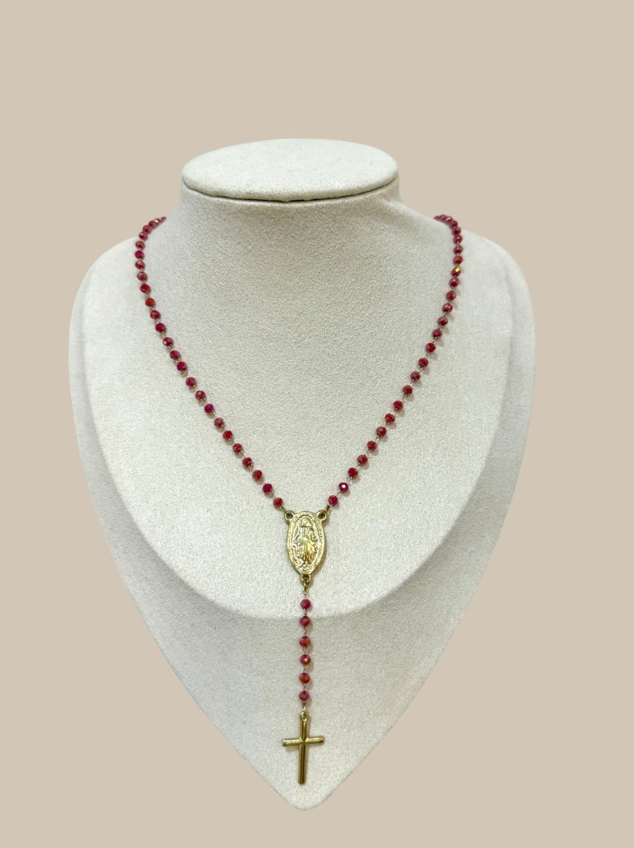 Rosario piedra roja