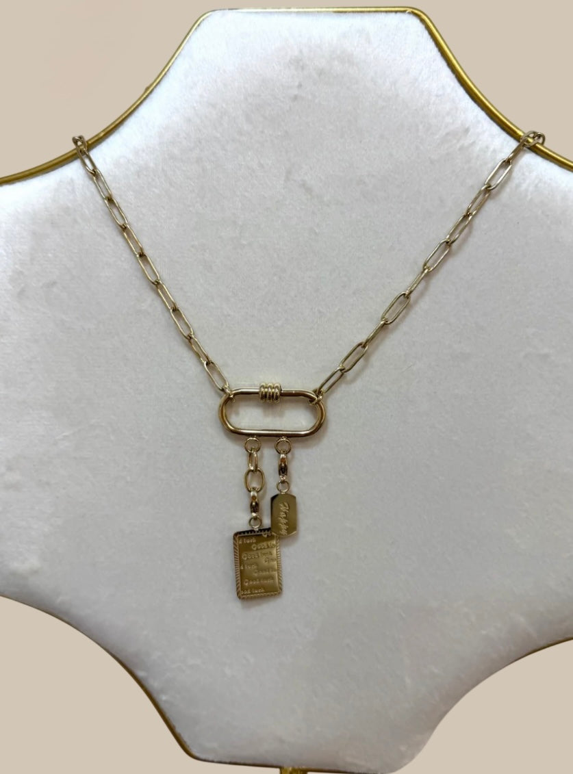Cadena eslabón con charms