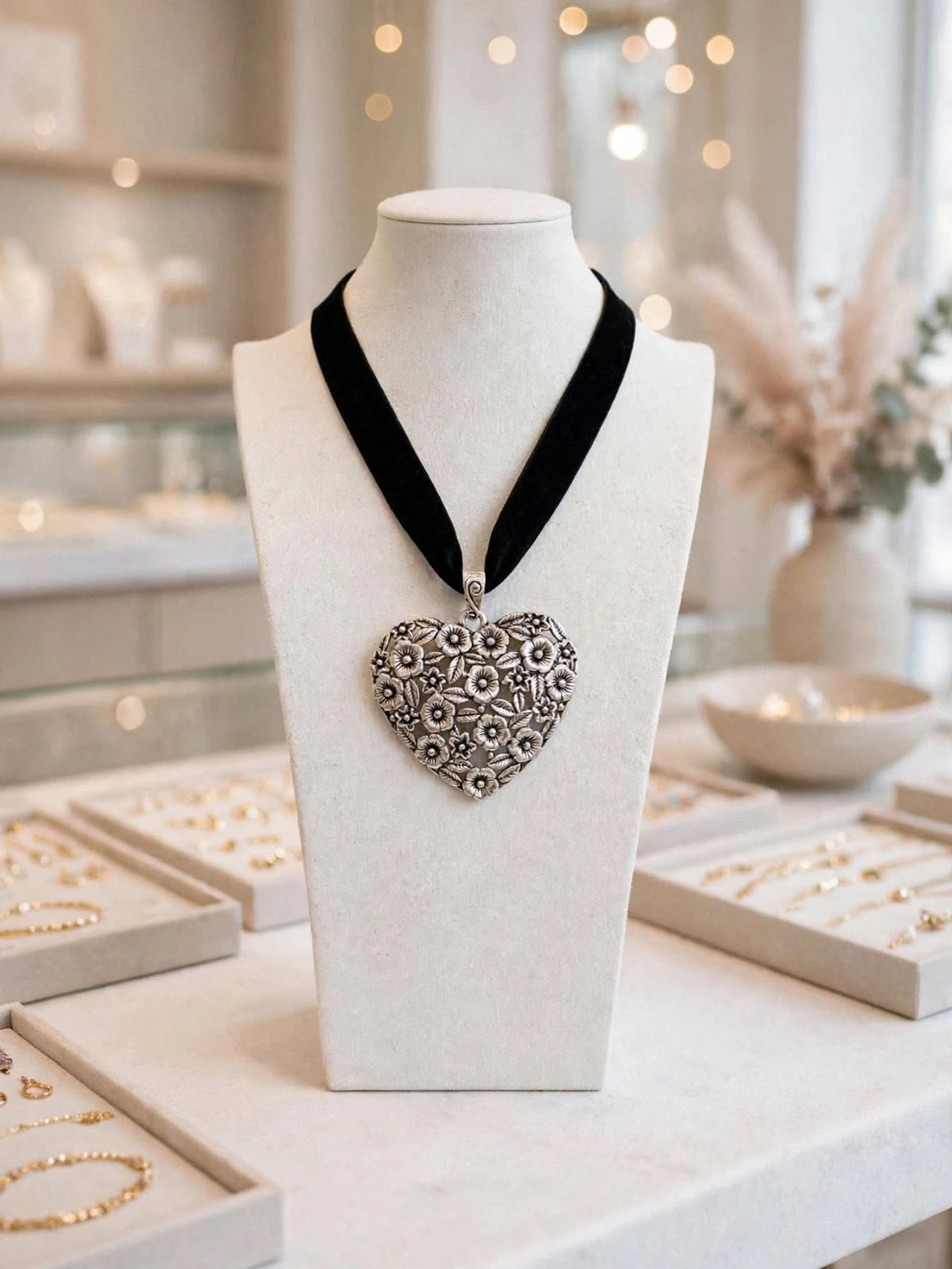 Chocker Bohemian heart
