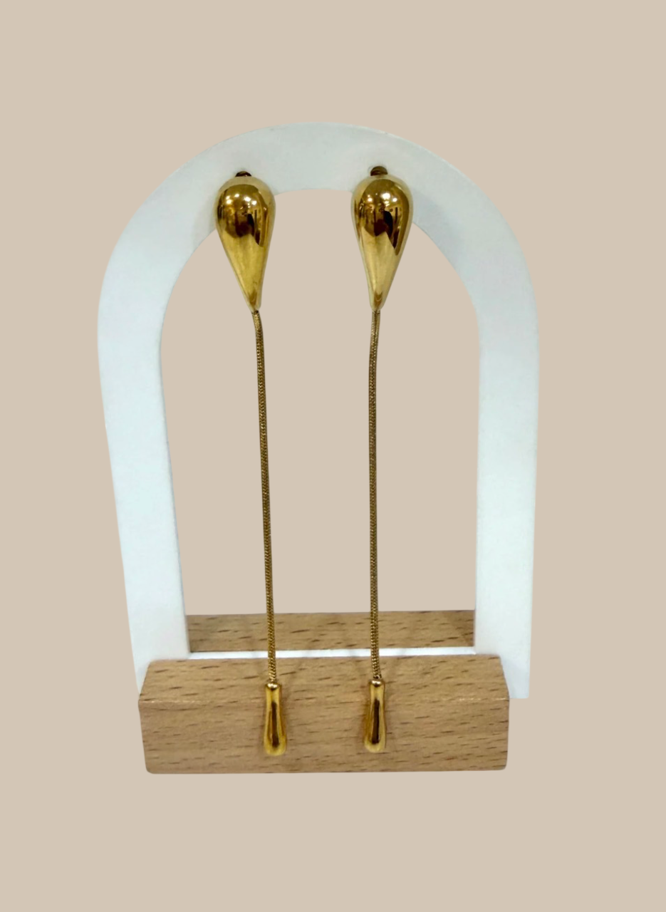 Pendientes gota largos
