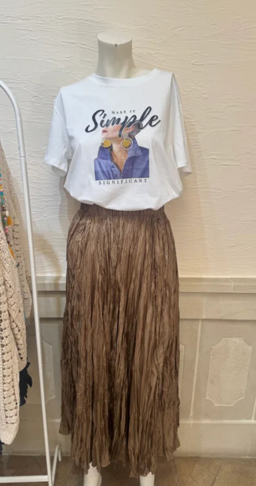 Falda Leonor marrón