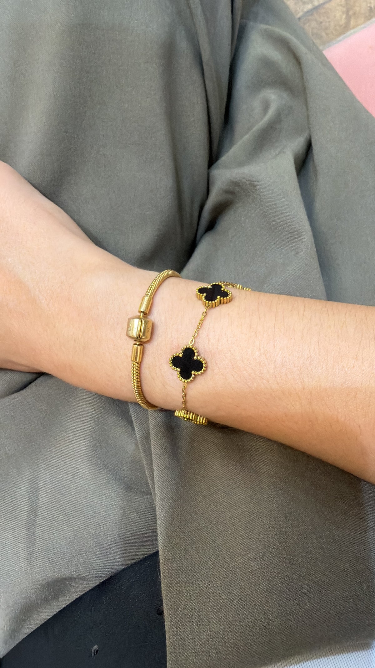 Pulsera Trébol Black