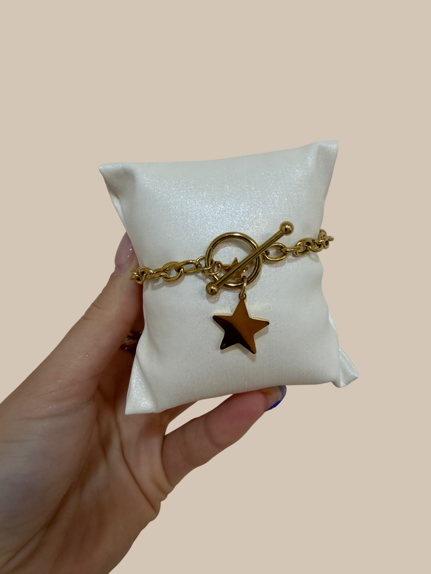 Pulsera charm estrella