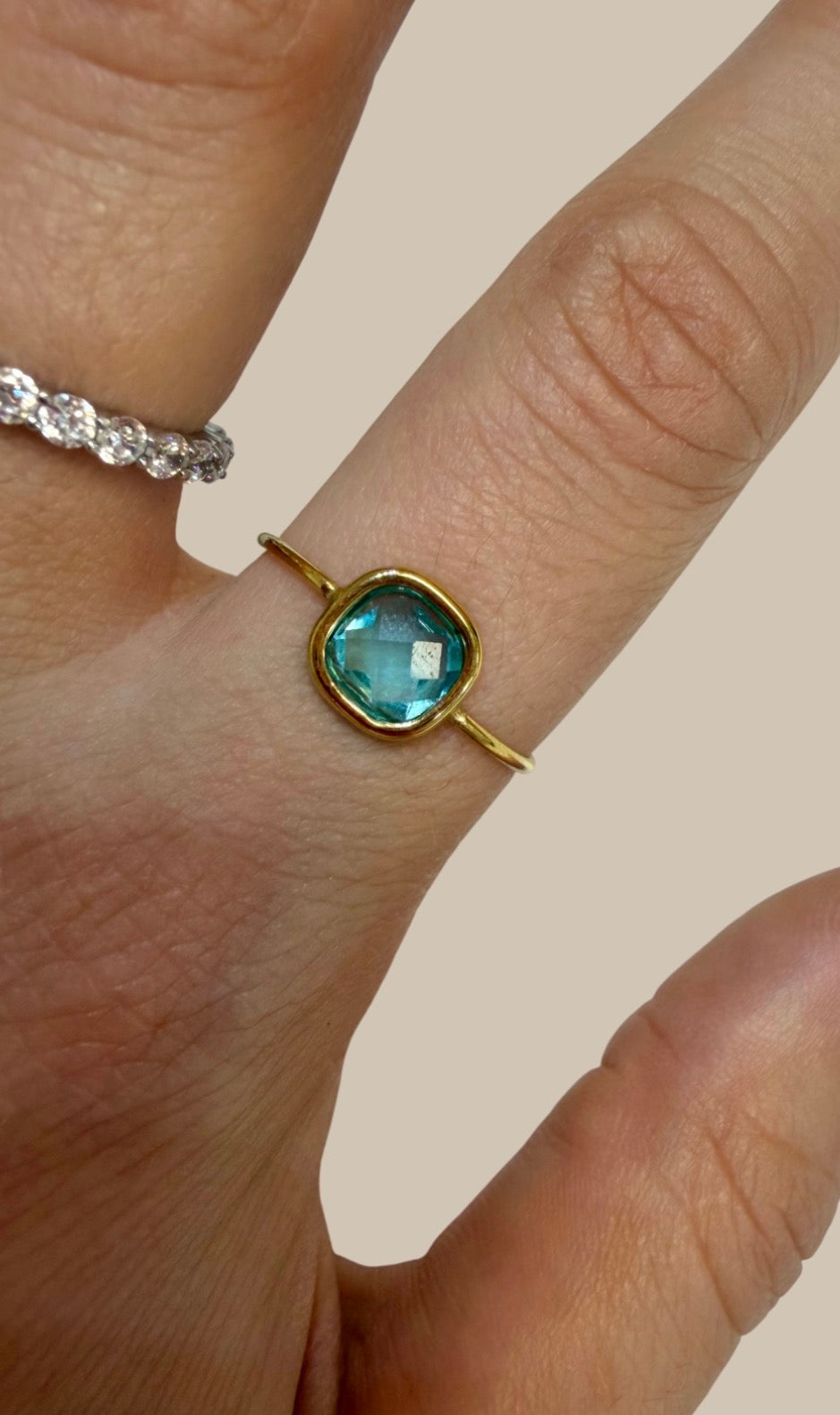 Anillo Aqua Marine