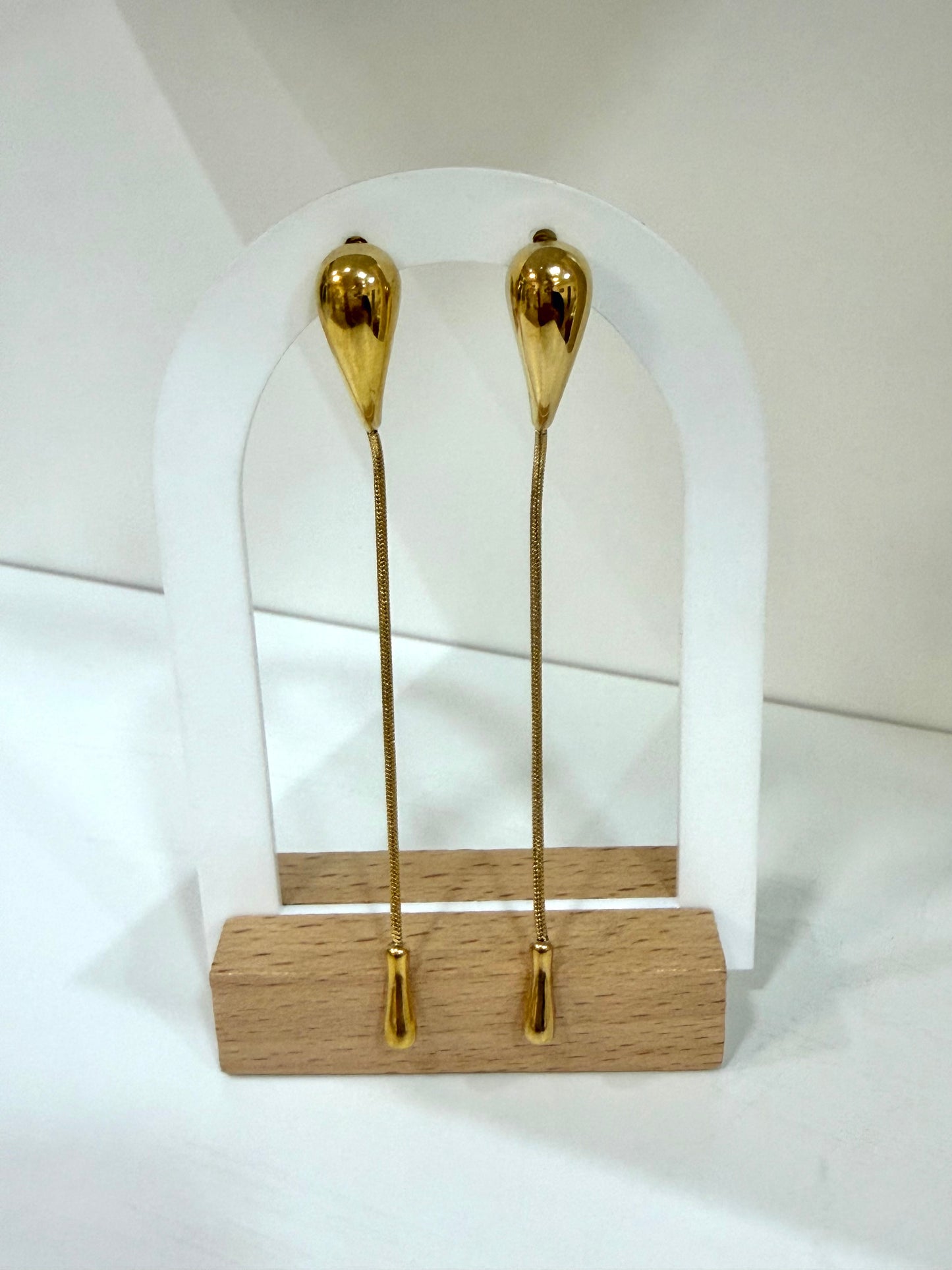 Pendientes gota largos
