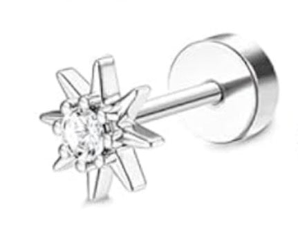 Piercing Estrella con detalle piedra