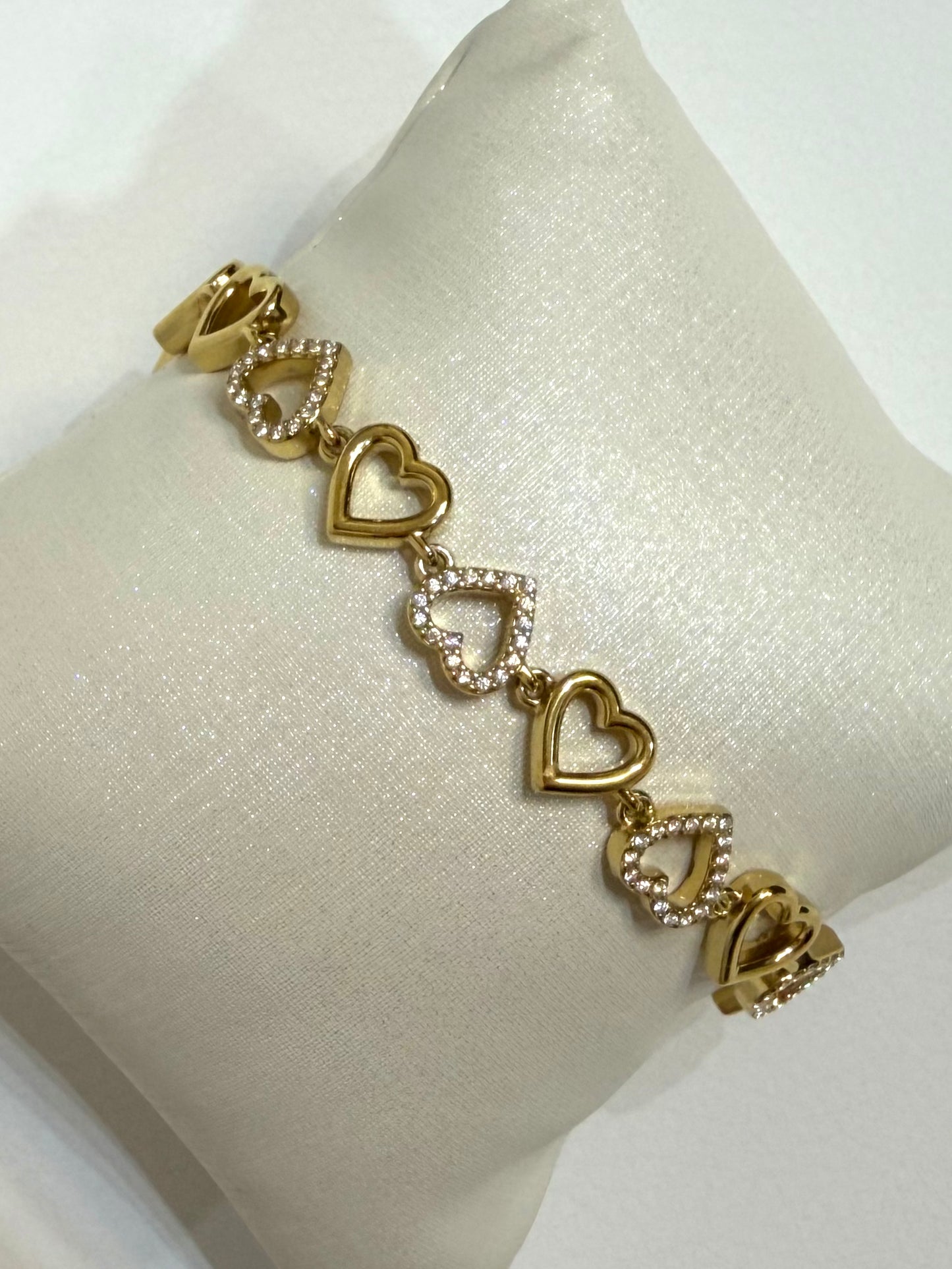 Pulsera combi corazones