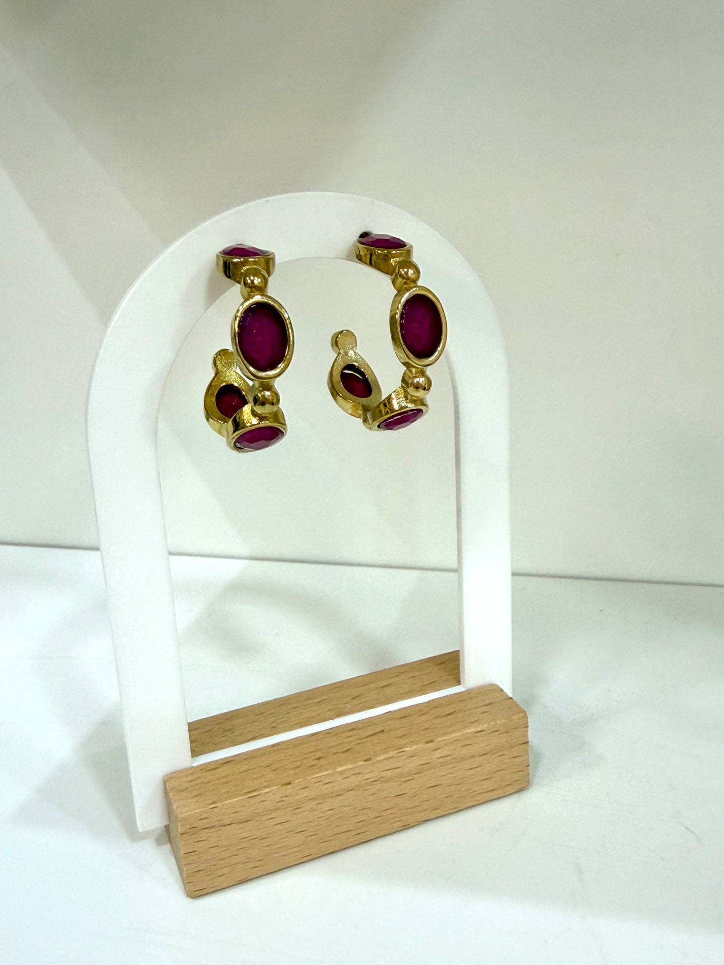 Pendientes Carla buganvilla