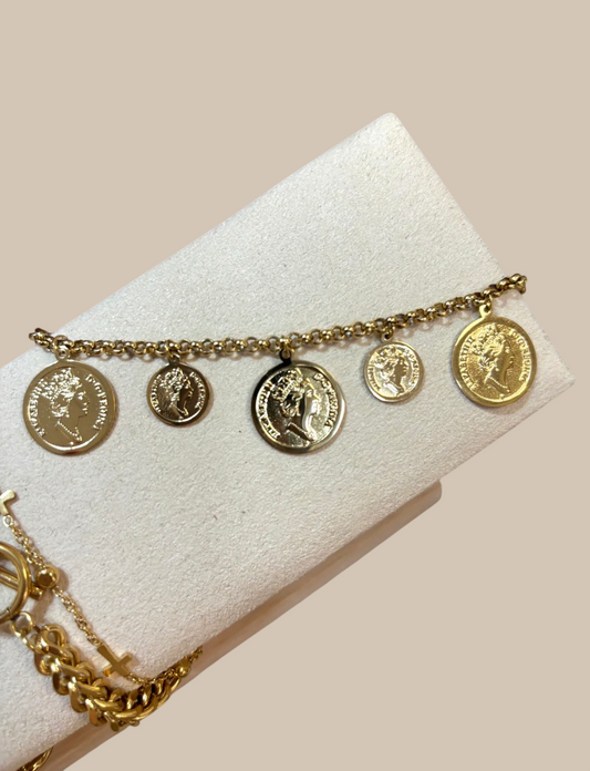 Pulsera monedas