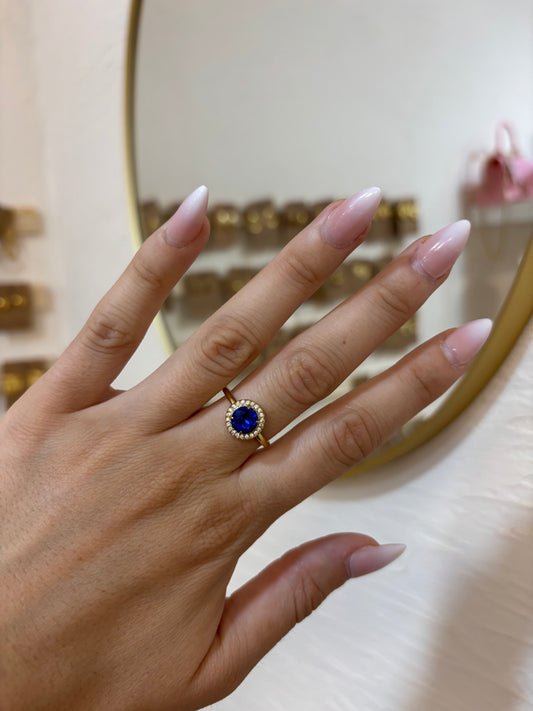 Anillo Swaroski azul