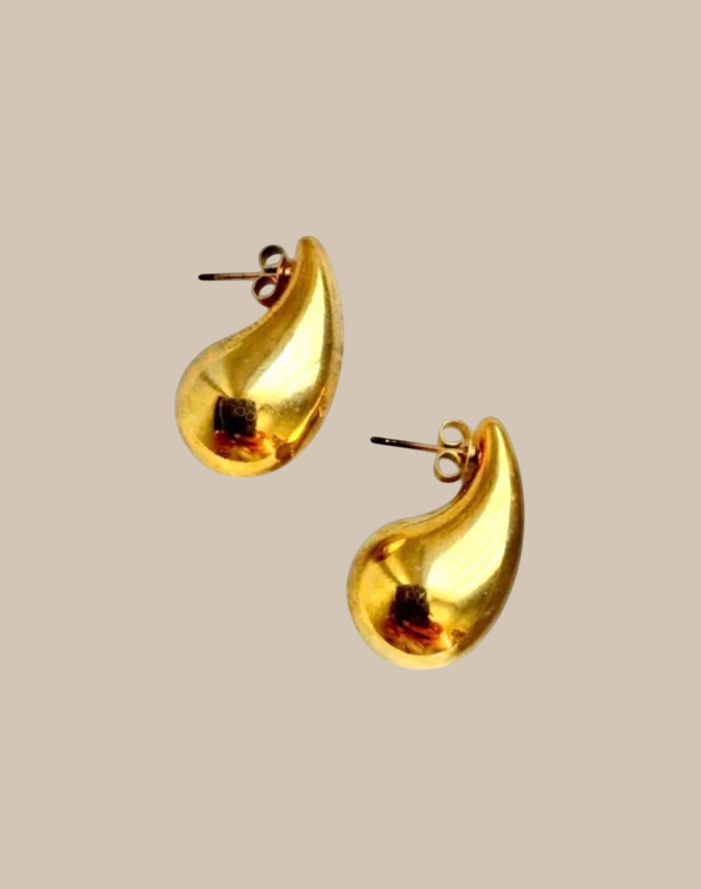 Pendientes gota grande