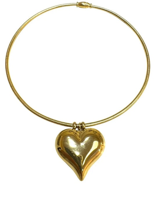 Collar chocker corazón