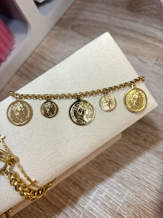 Pulsera monedas