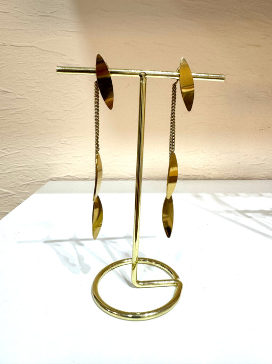 Pendientes hojas colgantes