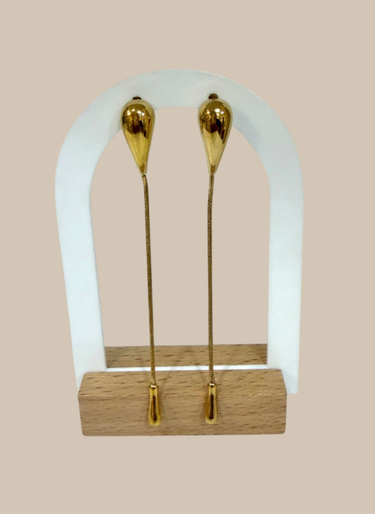Pendientes gota largos