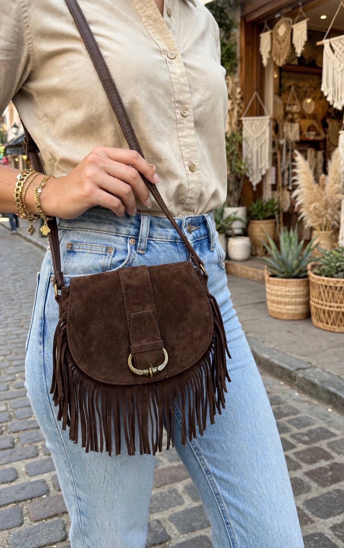 Bolso Bohemian brown