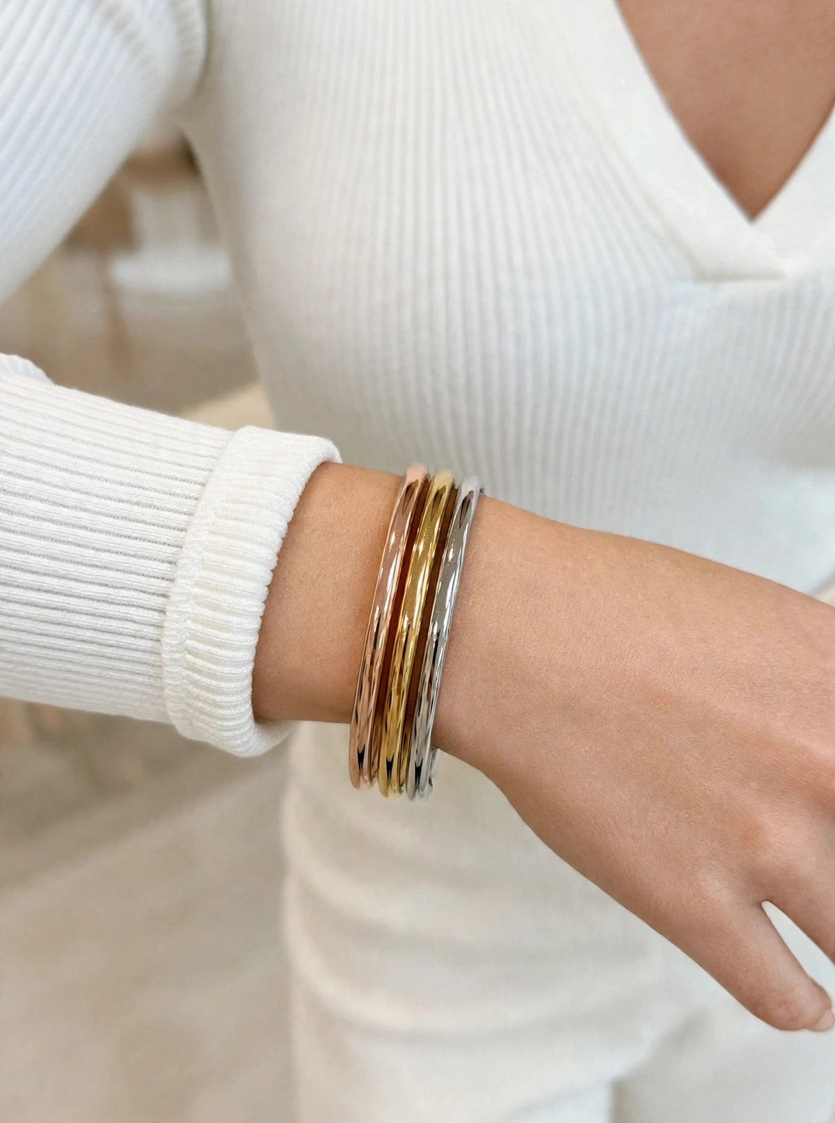 Pulsera en 3 oros