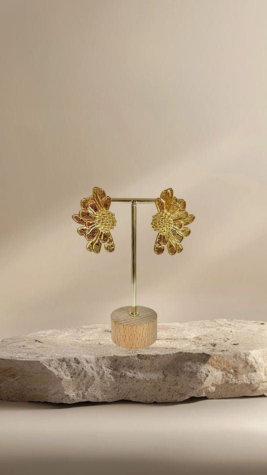 Pendientes media flor