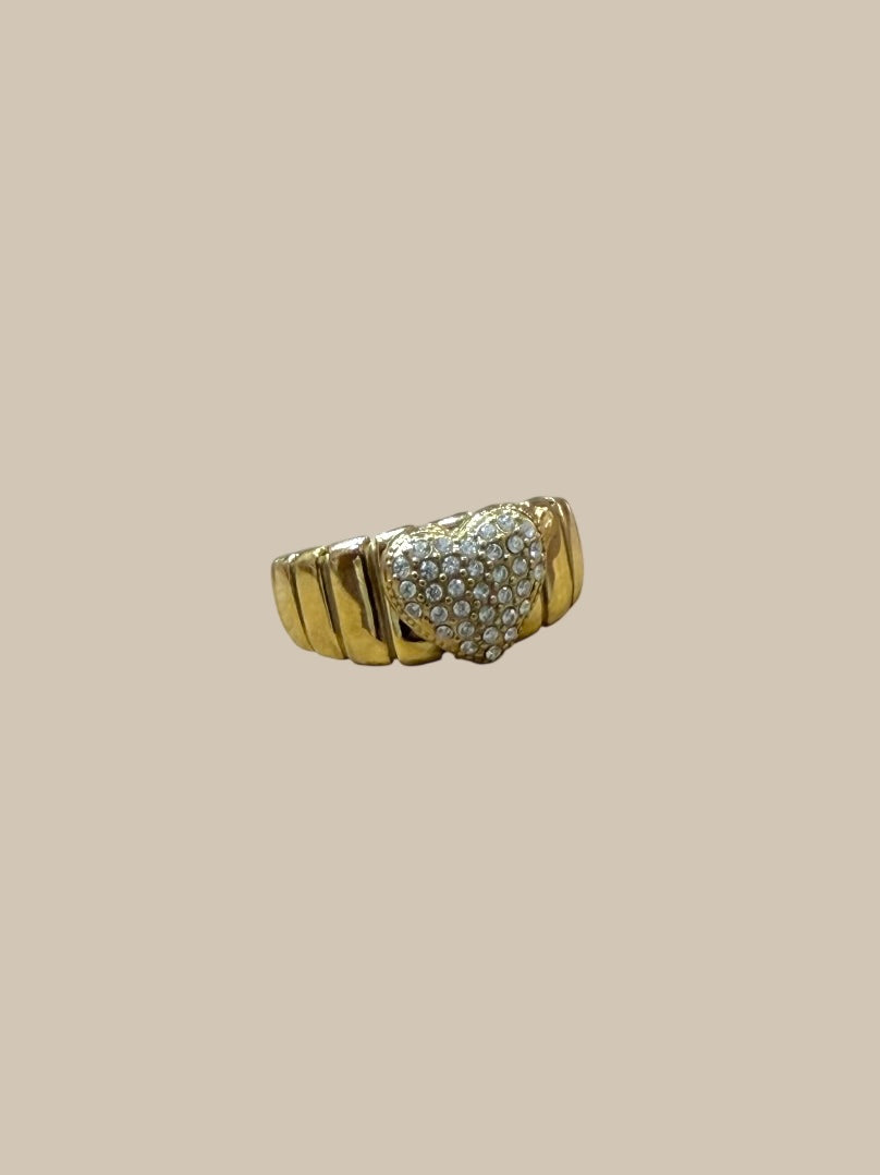 Anillo cora con circonitas