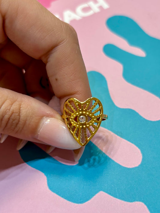 Anillo cora cristal