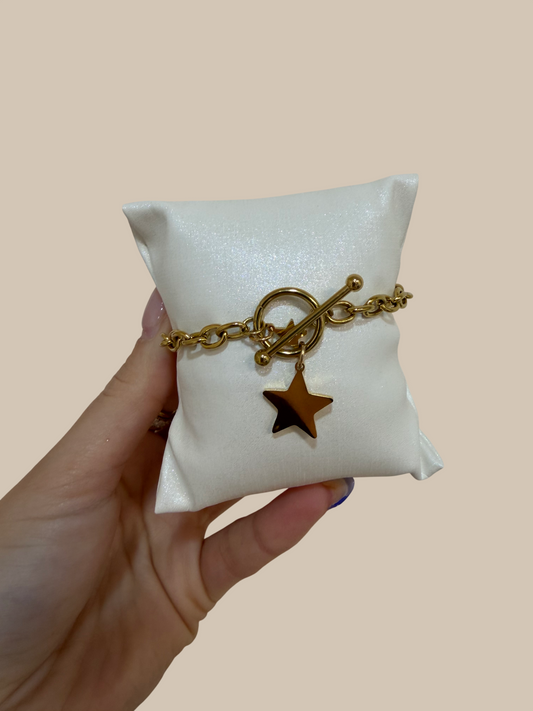 Pulsera charm estrella