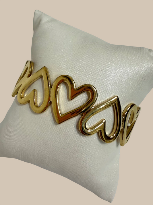 Brazalete corazones