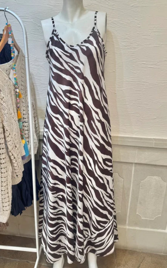 Vestido animal rallado