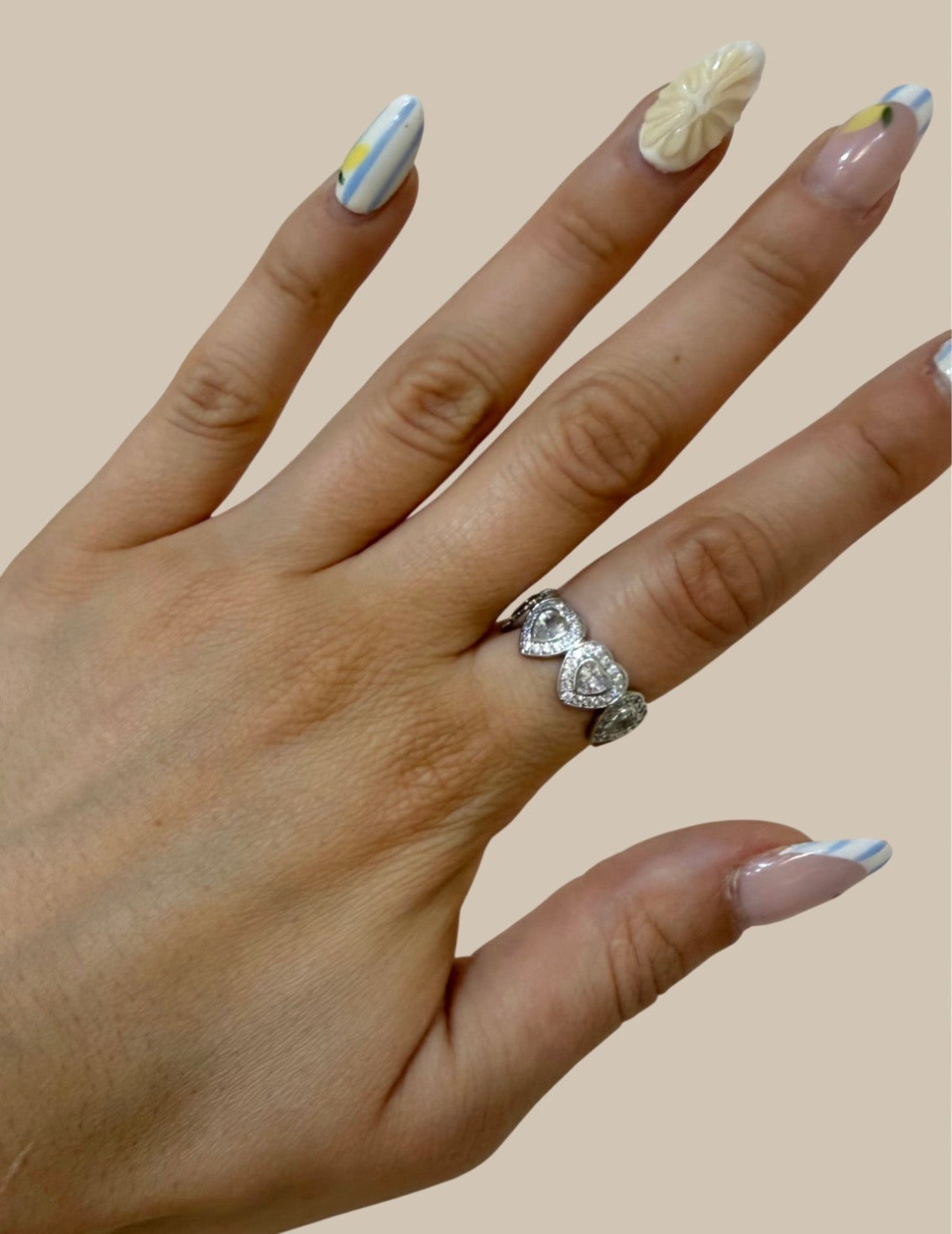 Anillo swa con corazones