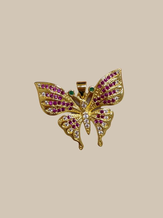 Charm mariposa malva