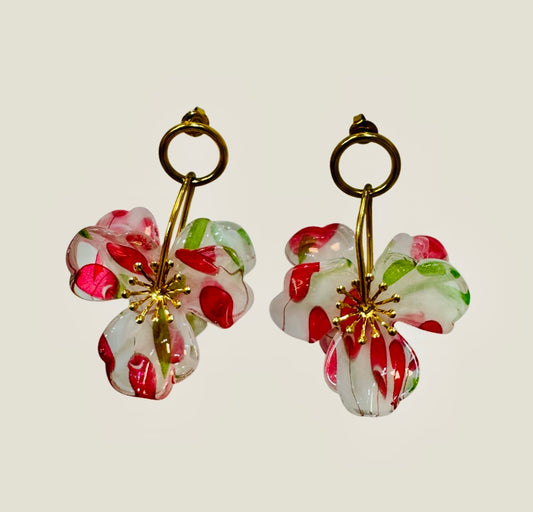 Pendientes flor