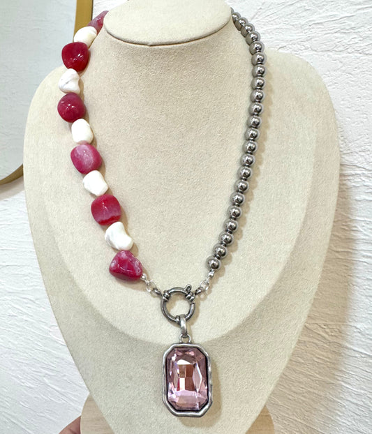 Collar piedras naturales