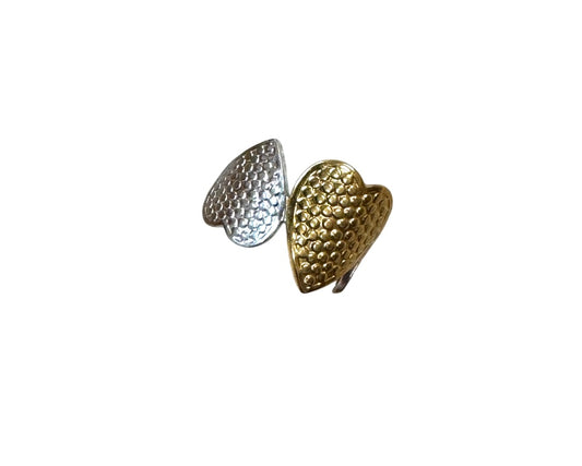Anillo combinado corazones