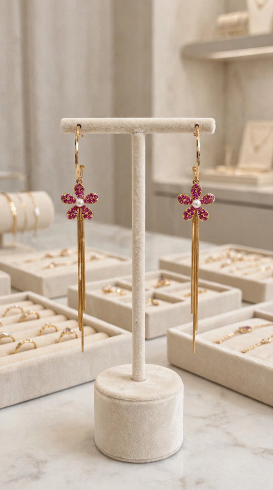 Pendientes Pink Blossom