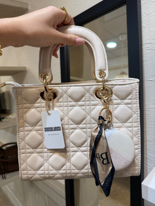 Bolso Lady con charm espejo